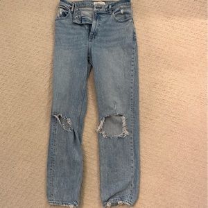 Abercrombie 90s straight ultra high rise